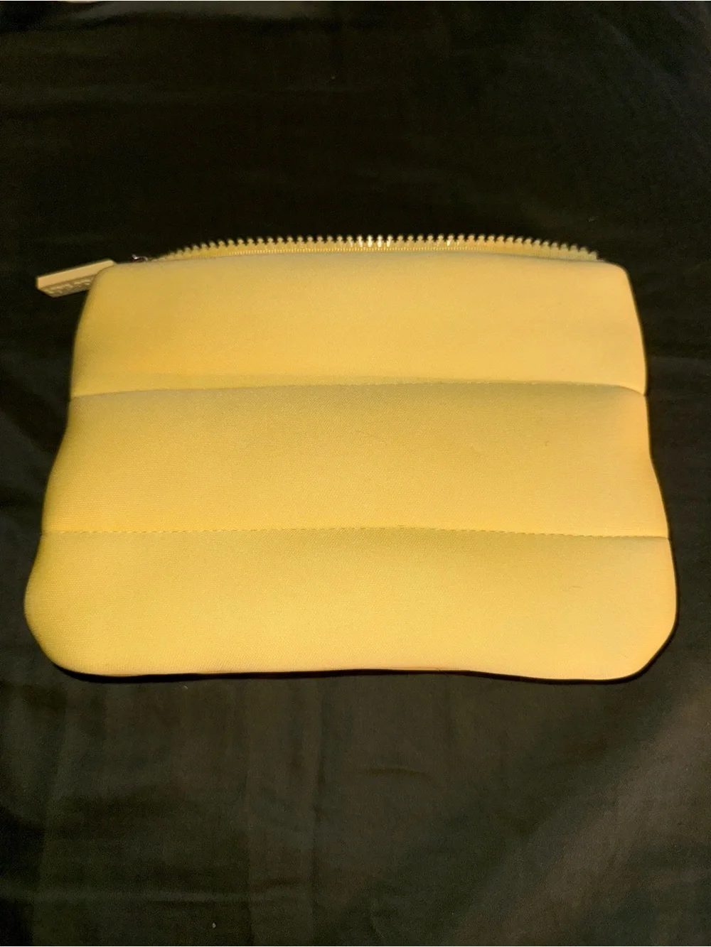 RHODE Bright Yellow Quilted Puffer Pouch - Picture 2 of 3